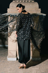 Maria B | 3 Piece Embroidered | SF-EA26-01-Black