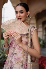 Maria B | 3 Piece Embroidered | SF-EA26-03-Peach