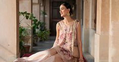 Maria B | 3 Piece Embroidered | SF-EA26-03-Peach