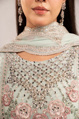 Maria B | luxury formals | SF-EF26-01-Sea Green