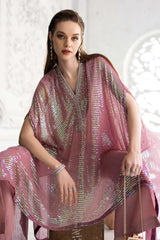 Maria B | Luxury Formals | SF-EF26-11-Beige and Green
