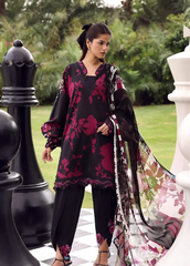 Elaf Premium | Belladore Prints Chiffon 26 |EPA-4A SCARLET