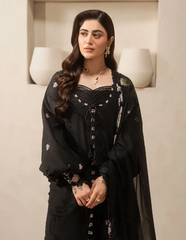 Elaf Premium | E Craft Chikankari 26 |EHC-5A CHARCOAL