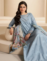 Elaf Premium | E Craft Chikankari 26 | EHC-5B PACIFIC