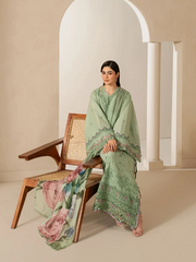 Elaf Premium | E Craft Chikankari 26 |EHC-4B ALOE