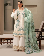Elaf Premium | E Craft Chikankari 26 |EHC-1A VANILLA