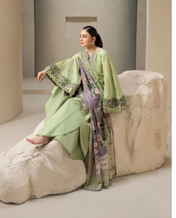 Elaf Premium | E Craft Chikankari 26 | EHC-6A BASIL
