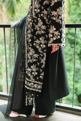 Cross Stitch | Eid Lawn Edit 26 | OBSIDIAN BLOOM