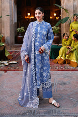 Cross Stitch | Eid Lawn 26 | ETHNIC BLUE