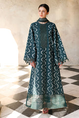 Cross Stitch | Eid Lawn Edit 26 | TEAL SPRUCE