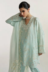 Elan I Vital Ornee I BLEU SÉRÉNITÉ (EV-21359) | Zayan Clothing UK