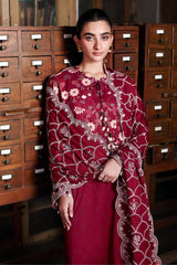 Cross Stitch | Khaddar Linen 25 | BERRY LUXE
