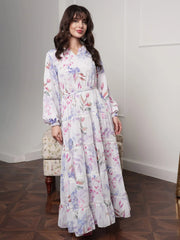 Sowears | Mistlace Lavender Floral | Long Dress