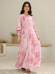 Sowears | Pink Cooper Floral | Long Dress