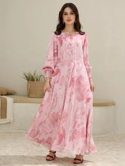 Sowears | Pink Cooper Floral | Long Dress