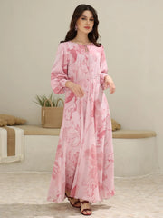 Sowears | Pink Cooper Floral | Long Dress