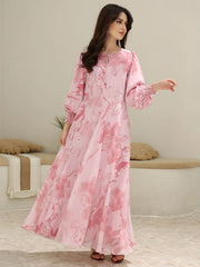 Sowears | Pink Cooper Floral | Long Dress