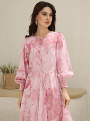 Sowears | Pink Cooper Floral | Long Dress
