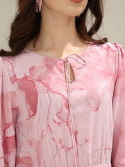 Sowears | Pink Cooper Floral | Long Dress