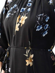 Sowears | Aurema Black Floral | Long Dress
