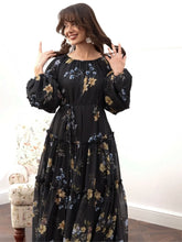 Sowears | Aurema Black Floral | Long Dress