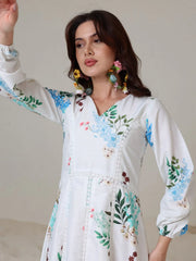 Sowears | Mysteria White Floral | Lacey Long Dress