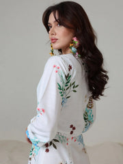 Sowears | Mysteria White Floral | Lacey Long Dress