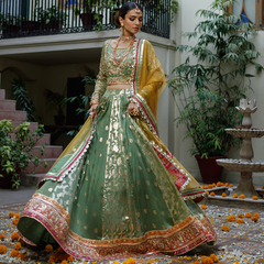 Wahajmkhan | Bahar Begum Formals | GREEN GALORE
