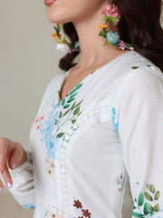 Sowears | Mysteria White Floral | Lacey Long Dress