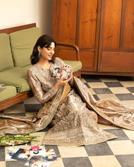 Mushq | Sunehri Lama Silk | Uswah | Zayan Clothing UK