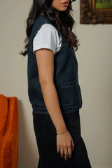 LAMA CLASSIC DENIM VEST For Women