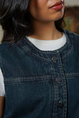 LAMA CLASSIC DENIM VEST For Women