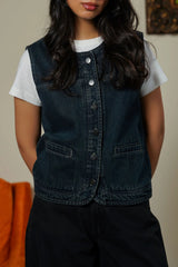 LAMA CLASSIC DENIM VEST For Women