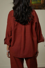 LAMA HALF-BUTTON SUMMER SHIRT For Women