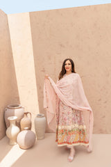 Wahaj M Khan | The Print Story | Pink Peach TPS Angarkha