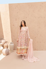 Wahaj M Khan | The Print Story | Pink Peach TPS Angarkha