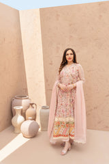 Wahaj M Khan | The Print Story | Pink Peach TPS Angarkha