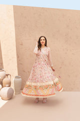 Wahaj M Khan | The Print Story | Pink Peach TPS Angarkha