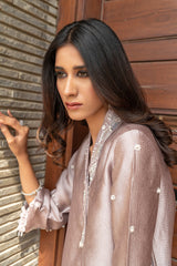 Wahaj M Khan | The Print Story | Lavender Sheesha Wrap