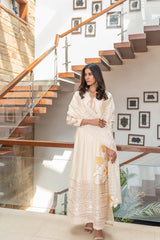 Wahaj M Khan | The Print Story | Cream Cotton TPS Outfit