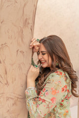 Wahaj M Khan | The Print Story | Sage Green TPS Outfit