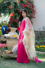Wahaj M Khan | Pari Collection | Hotpink Sheesha Jacket