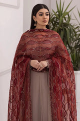 Alizeh | Formals Collection | Beige Dress 3 piece - RTW1010