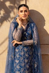 Floral Blush-02 - Bareeze 2-Piece Net