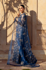 Floral Blush-02 - Bareeze 2-Piece Net