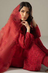 Cross Stitch | Chikankari Lawn 25 | CARMINE GRIS