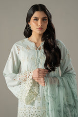 Cross Stitch | Chikankari Lawn 25 | BLUE AURA
