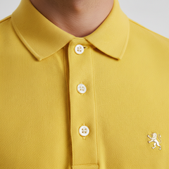 Zayan Men’s Premium Yellow Polo Shirt – Slim Fit Export Quality Cotton