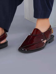 SLO Shoes GLOSSY-Brown For Men