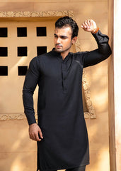 Shahjahan Boski Black Kurta Trouser